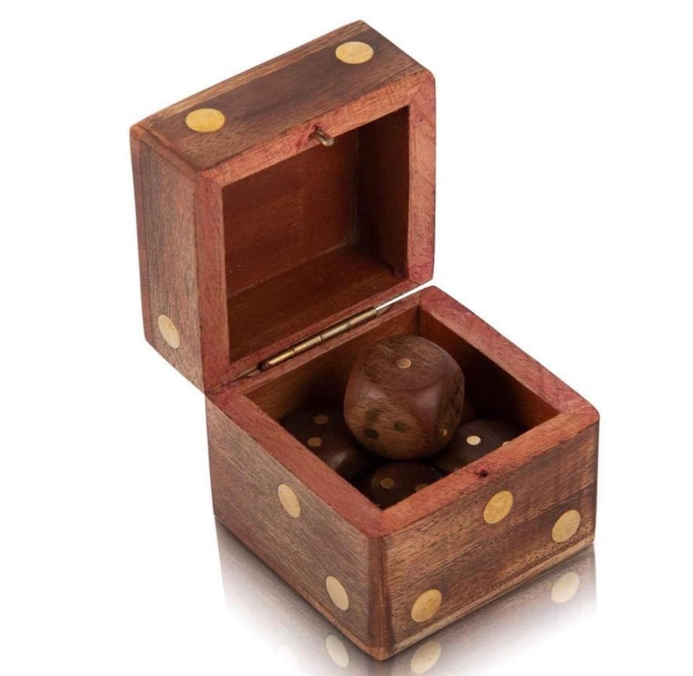 wooden ludo dice paper weight 